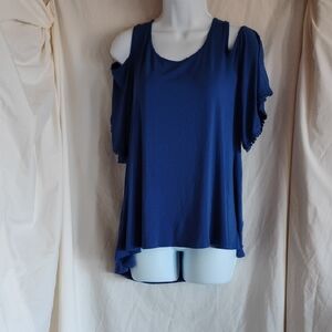 Elegant Blue Women's Top